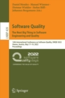 Image for Software quality  : the next big thing in software engineering and quality