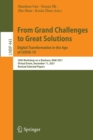 Image for From grand challenges to great solutions  : digital transformation in the age of COVID-19