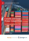 Image for Canada and Great Power Competition