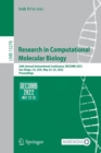Image for Research in computational molecular biology  : 26th annual international conference, RECOMB 2022, San Diego, CA, USA, May 22-25, 2022, proceedings