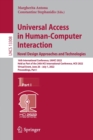Image for Universal Access in Human-Computer Interaction. Novel Design Approaches and Technologies