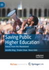 Image for Saving Public Higher Education