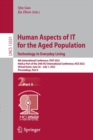 Image for Human Aspects of IT for the Aged Population. Technology in Everyday Living