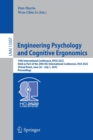 Image for Engineering psychology and cognitive ergonomics  : 19th International Conference, EPCE 2022, held as part of the 24th HCI International Conference, HCII 2022, virtual event, June 26 - July 1, 2022, p