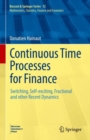 Image for Continuous Time Processes for Finance