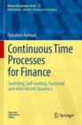 Image for Continuous Time Processes for Finance