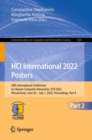 Image for HCI International 2022 Posters: 24th International Conference on Human-Computer Interaction, HCII 2022, Virtual Event, June 26 - July 1, 2022, Proceedings, Part II : 1581