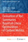 Image for Evaluation of Text Summaries Based on Linear Optimization of Content Metrics