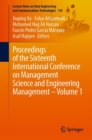 Image for Proceedings of the Sixteenth International Conference on Management Science and Engineering ManagementVolume 1