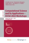 Image for Computational Science and Its Applications - ICCSA 2022 Workshops : Malaga, Spain, July 4-7, 2022, Proceedings, Part I