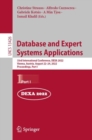 Image for Database and Expert Systems Applications: 33rd International Conference, DEXA 2022, Vienna, Austria, August 22-24, 2022, Proceedings, Part I