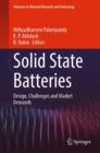 Image for Solid state batteries  : design, challenges and market demands