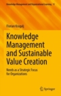 Image for Knowledge Management and Sustainable Value Creation