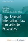 Image for Legal Issues of International Law from a Gender Perspective