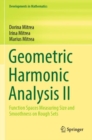 Image for Geometric harmonic analysis II  : function spaces measuring size and smoothness on rough sets