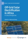 Image for Off-Grid Solar Electrification in Africa