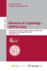 Image for Advances in Cryptology - CRYPTO 2022 : 42nd Annual International Cryptology Conference, CRYPTO 2022, Santa Barbara, CA, USA, August 15-18, 2022, Proceedings, Part IV