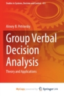 Image for Group Verbal Decision Analysis