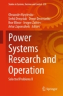Image for Power Systems Research and Operation: Selected Problems II
