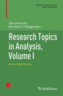 Image for Research Topics in Analysis. Volume I Grounding Theory