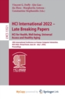 Image for HCI International 2022 - Late Breaking Papers