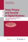 Image for Trust, Privacy and Security in Digital Business