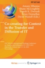 Image for Co-creating for Context in the Transfer and Diffusion of IT