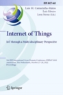 Image for Internet of things  : IoT through a multi-disciplinary perspective