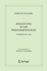 Image for Einleitung in die Phanomenologie : Vorlesung 1912