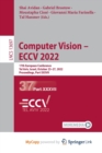 Image for Computer Vision - ECCV 2022