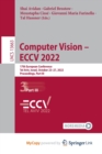 Image for Computer Vision - ECCV 2022 : 17th European Conference, Tel Aviv, Israel, October 23-27, 2022, Proceedings, Part III