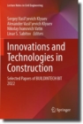 Image for Innovations and Technologies in Construction