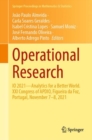 Image for Operational research  : IO 2021 - analytics for a better world