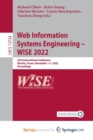 Image for Web Information Systems Engineering - WISE 2022