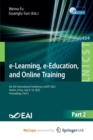 Image for e-Learning, e-Education, and Online Training