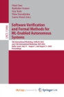 Image for Software Verification and Formal Methods for ML-Enabled Autonomous Systems