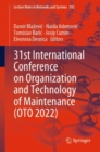Image for 31st International Conference on Organization and Technology of Maintenance (OTO 2022)