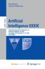 Image for Artificial Intelligence XXXIX