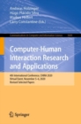 Image for Computer-human interaction research and applications  : 4th International Conference, CHIRA 2020, virtual event, November 5-6, 2020, revised selected papers