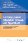 Image for Computer-Human Interaction Research and Applications : 4th International Conference, CHIRA 2020, Virtual Event, November 5-6, 2020, Revised Selected Papers