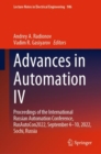 Image for Advances in Automation IV