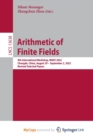 Image for Arithmetic of Finite Fields