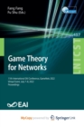 Image for Game Theory for Networks