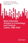Image for Most Influential Scholars in Criminology and Criminal Justice, 1986-2020