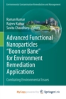 Image for Advanced Functional Nanoparticles &quot;Boon or Bane&quot; for Environment Remediation Applications