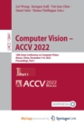 Image for Computer Vision - ACCV 2022