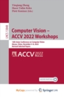 Image for Computer Vision - ACCV 2022 Workshops