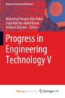 Image for Progress in Engineering Technology V