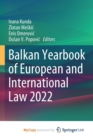 Image for Balkan Yearbook of European and International Law 2022