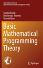 Image for Basic Mathematical Programming Theory